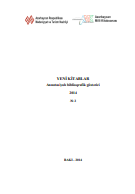 Yeni kitablar 2014 (№2): Annotasiyalı biblioqrafik göstərici